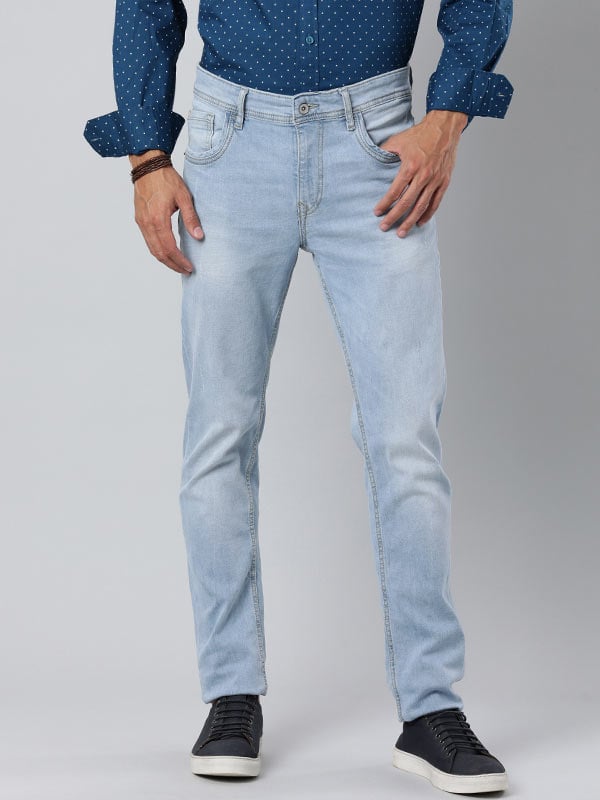 Ice Wash Brooklyn Fit Solid Jeans